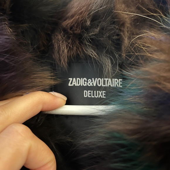 Zadig & Voltaire Deluxe Multicolor Fur Vest - Picture 5 of 10
